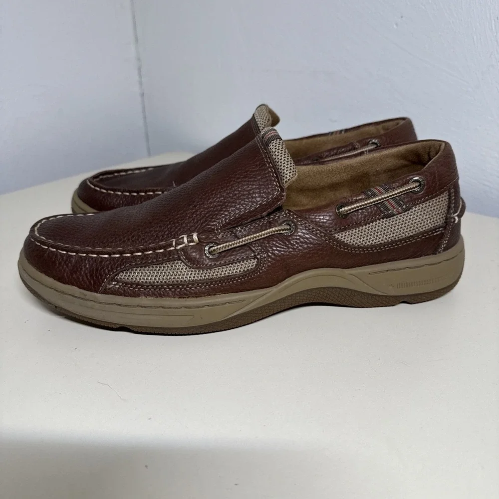Bass & Co Size 10,5 M Men's Brown Leather Slip-on Co. Baron 3 Loafers Shoes